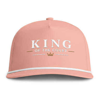 King of the Court Rope Cap – Cream Embroidery