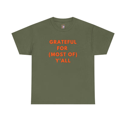 Grateful for (most of) Y'all // Unisex Jersey Short Sleeve Tee