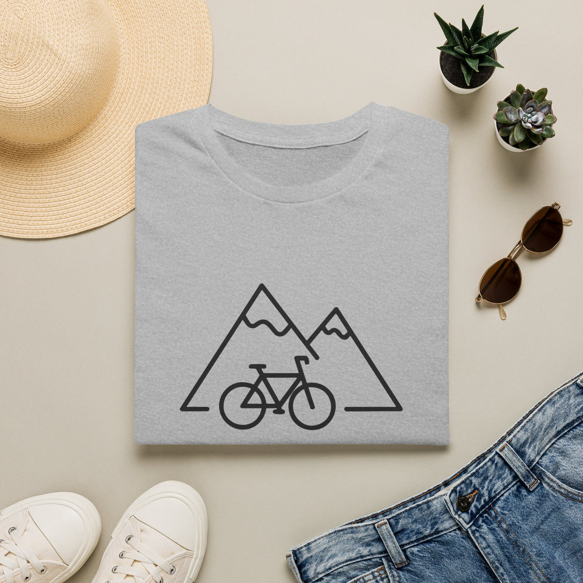Busy (Mountain) Biking // Unisex Softstyle T-Shirt