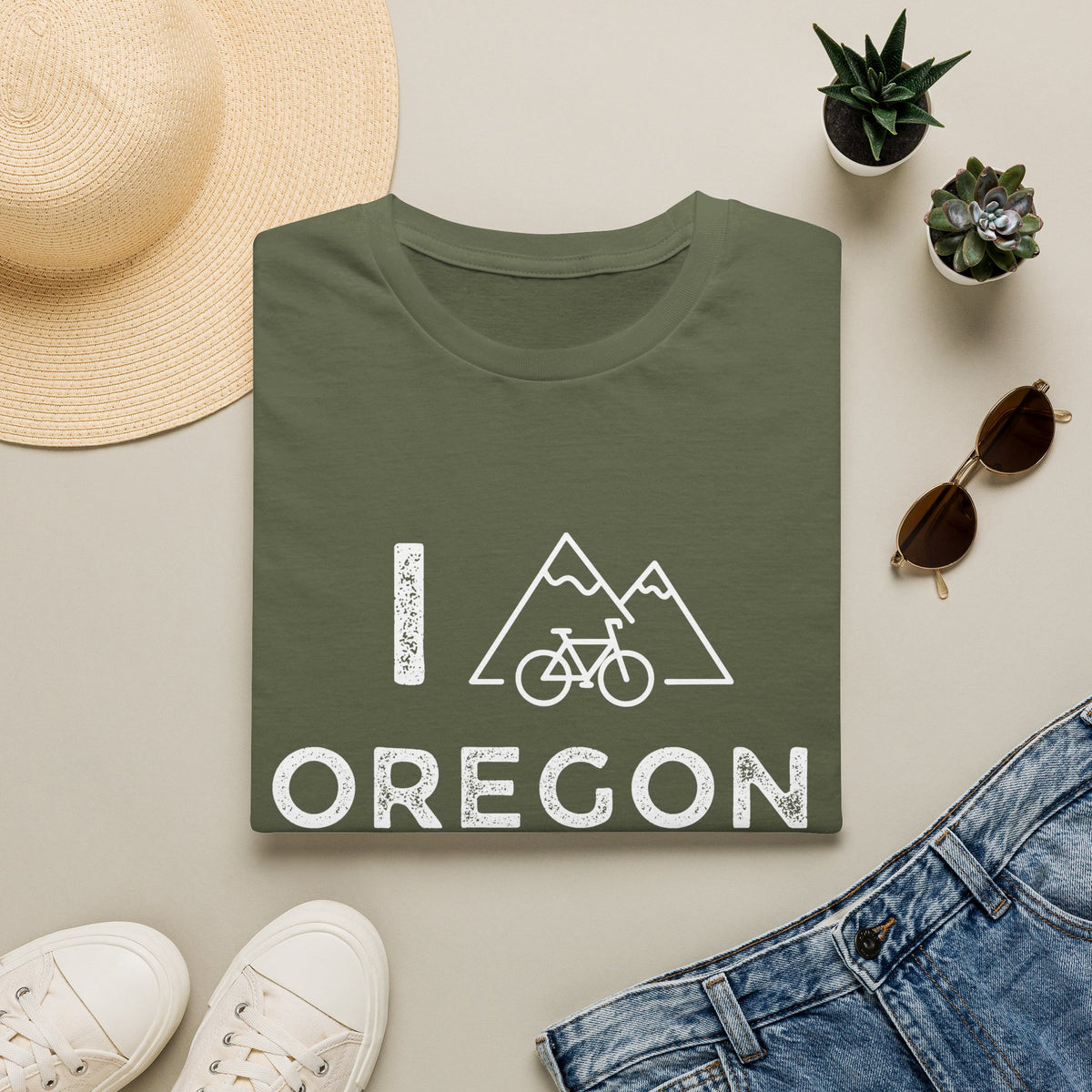 I (Mountain) Bike Oregon // Unisex Softstyle T-Shirt