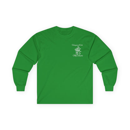 Hangin' With My Buds // Unisex Ultra Cotton Long Sleeve Tee - 'Happy Plants' Botanical Design