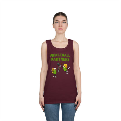 Pickleball Partners 3 // Unisex Heavy Cotton Tank Top