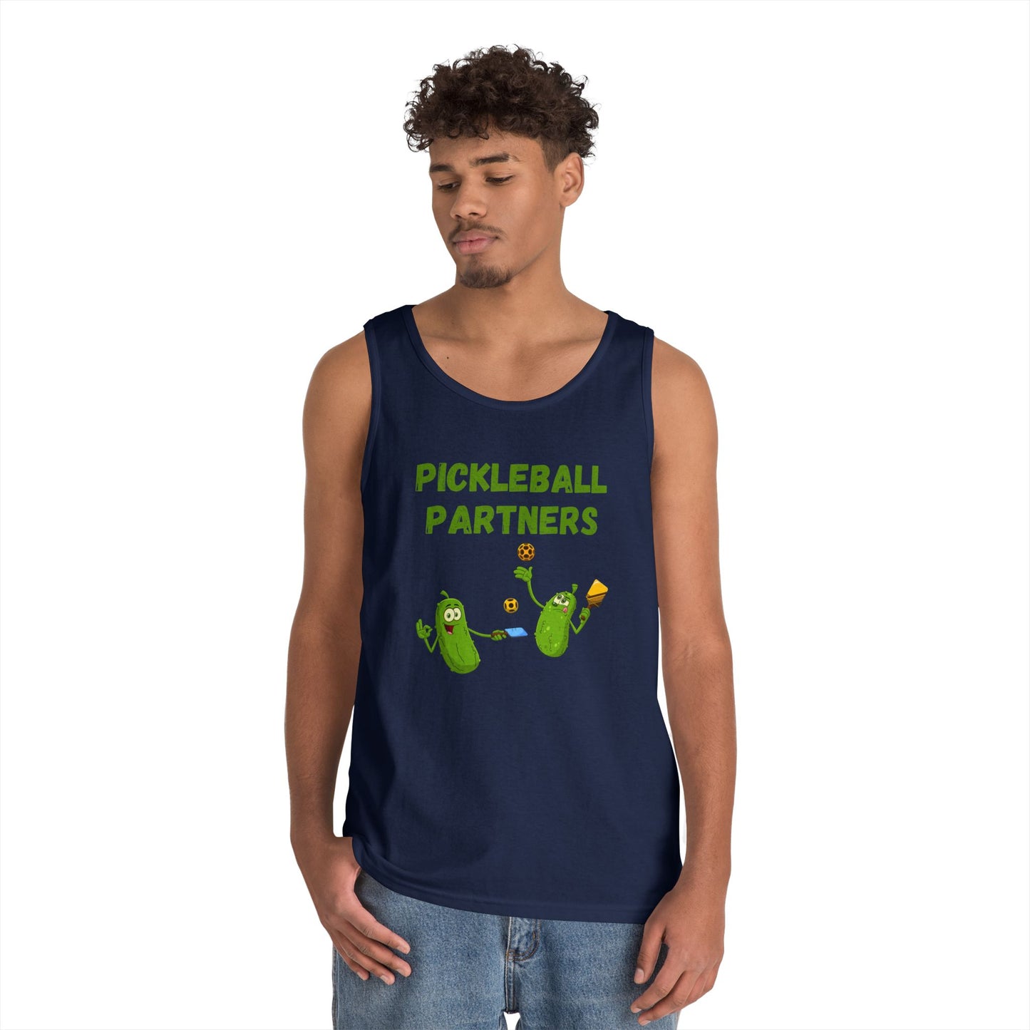 Pickleball Partners 1 // Unisex Heavy Cotton Tank Top