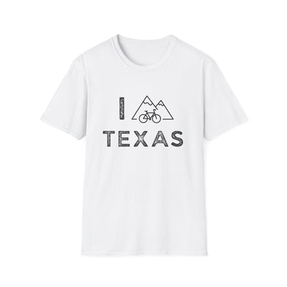 I (Mountain) Bike Texas // Unisex Softstyle T-Shirt