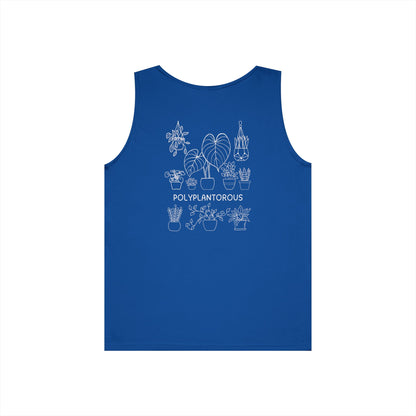 polyPLANTorous // Unisex Heavy Cotton Tank Top - Polyplantorous Plant Lover Design