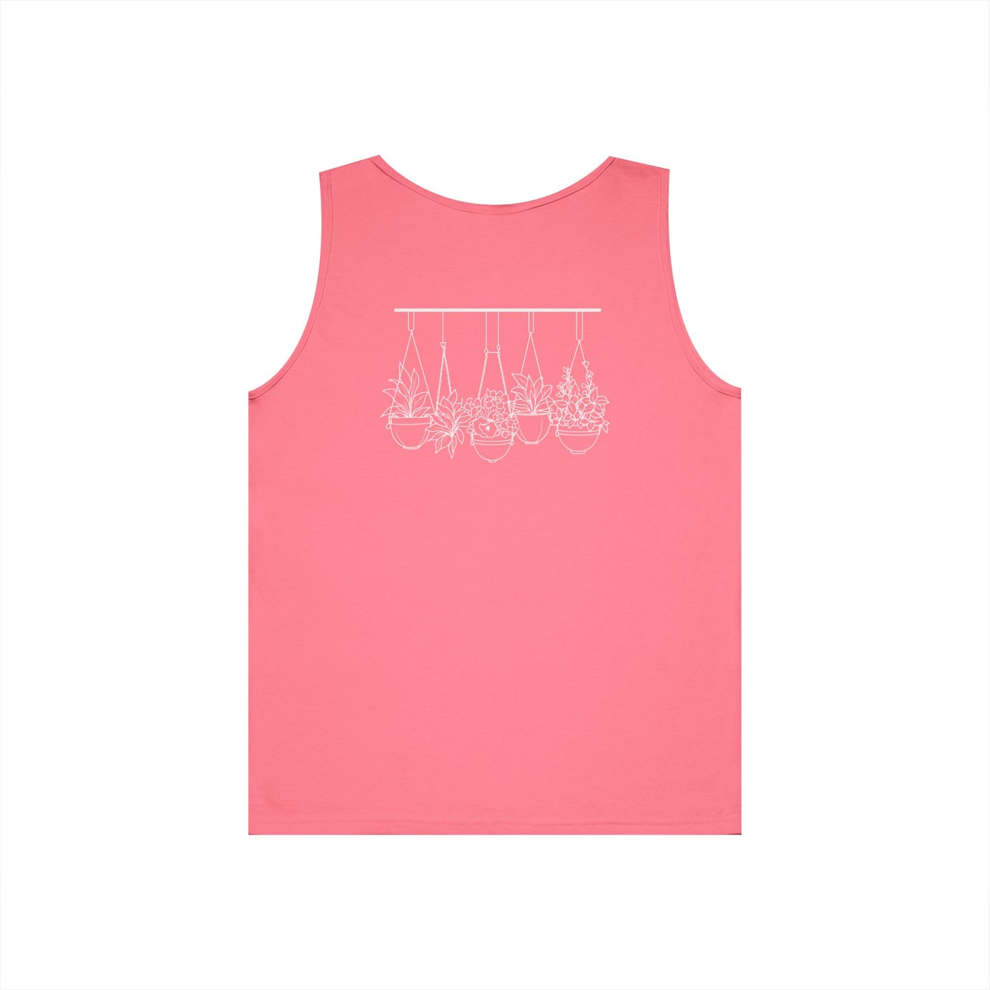 Hangin' With My Buds // Happy Plant Lover Unisex Heavy Cotton Tank Top - Perfect for Gardening Enthusiasts