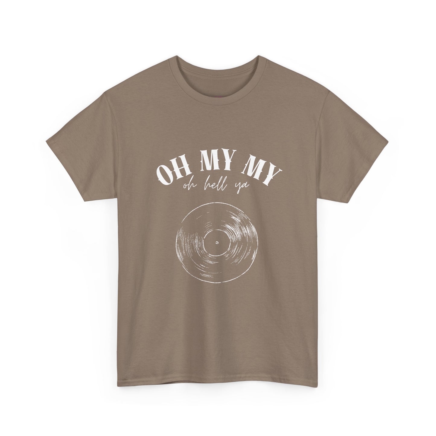 Oh My My Vintage Vinyl Graphic // Unisex Heavy Cotton Tee - Perfect for Music Lovers