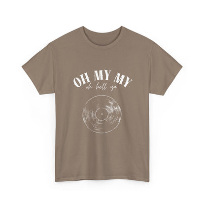 Oh My My Vintage Vinyl Graphic // Unisex Heavy Cotton Tee - Perfect for Music Lovers