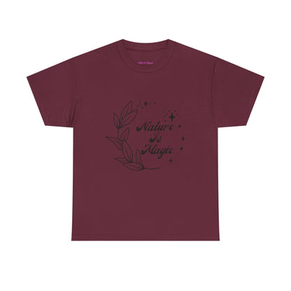 Nature is Magic // Unisex Heavy Cotton Tee - Nature-Themed Casual Wear
