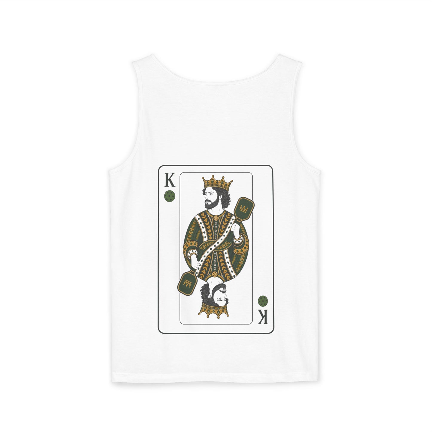 Pickleball - King of the Court - Vintage Playing Card - Tank Top — Graphic Tank