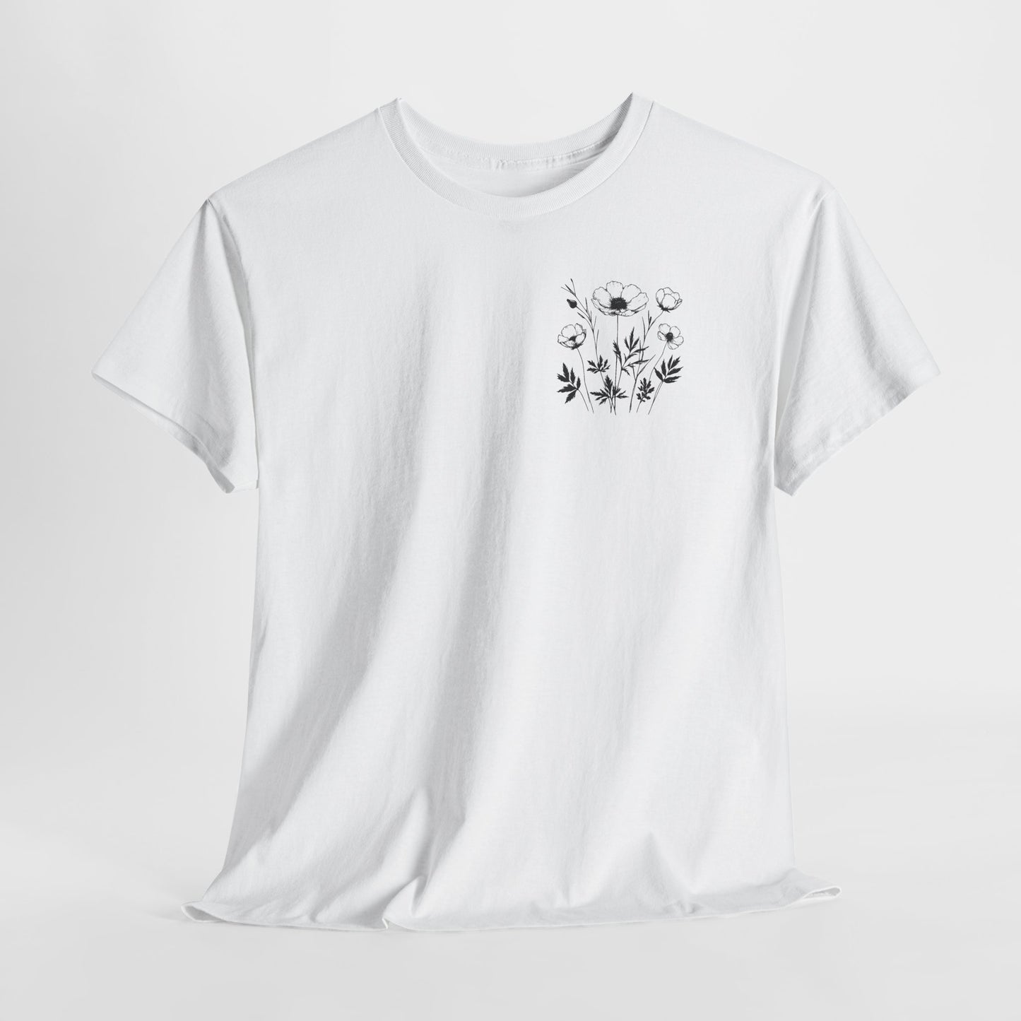 We're Rooting For You - Flowers // Unisex Heavy Cotton Tee - Perfect for Everyday Comfort