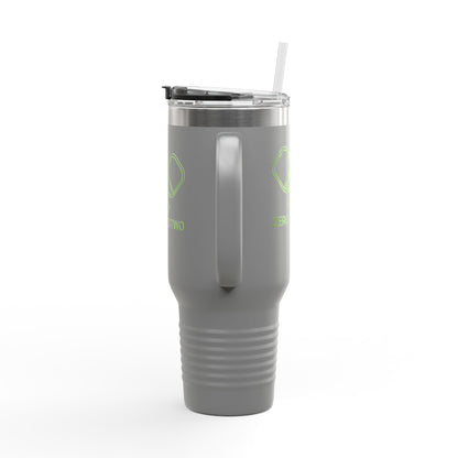 Zero Zero Two // Insulated Travel Mug, 40oz - Blue Text