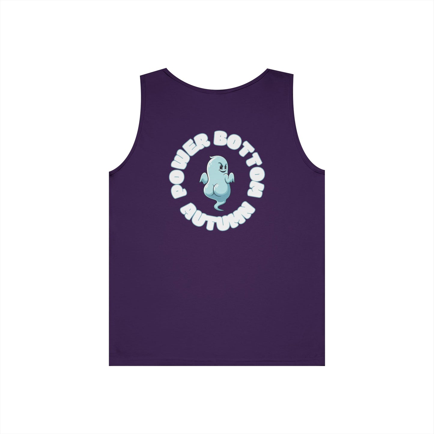 Power Bottom Autumn- Blue Ghost // Playful Tank Top for Unisex