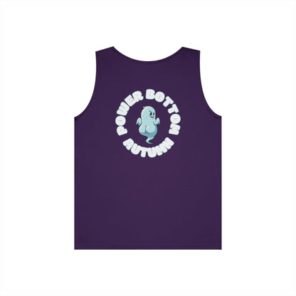 Power Bottom Autumn- Blue Ghost // Playful Tank Top for Unisex