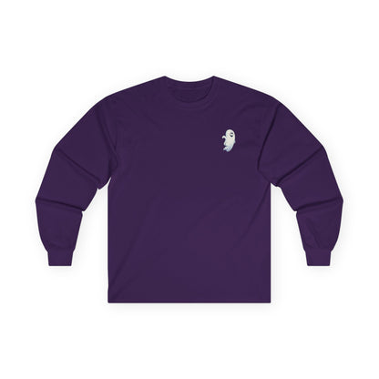 Power Bottom Autumn - White Ghost // Unisex Ghostly Vibes Long Sleeve Tee