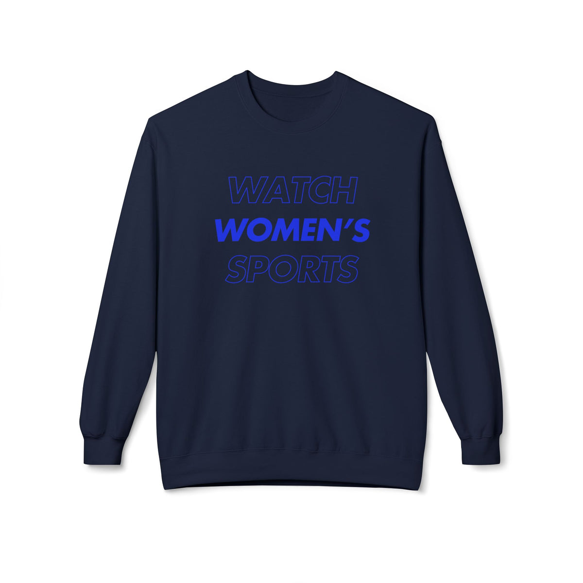Watch Women's Sports // Unisex Midweight Softstyle Fleece Crewneck Sweatshirt