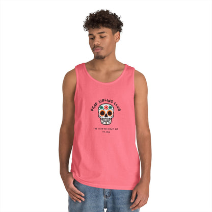 Dead Sibling Club Skull // Unisex Heavy Cotton Tank Top
