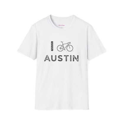 I (Road) Bike Austin // Unisex Softstyle T-Shirt