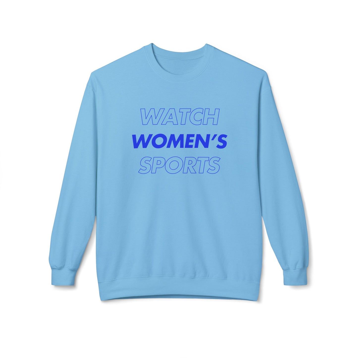 Watch Women's Sports // Unisex Midweight Softstyle Fleece Crewneck Sweatshirt