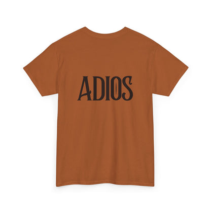 Howdy & Adios  // Unisex Heavy Cotton Tee - Casual Statement Shirt