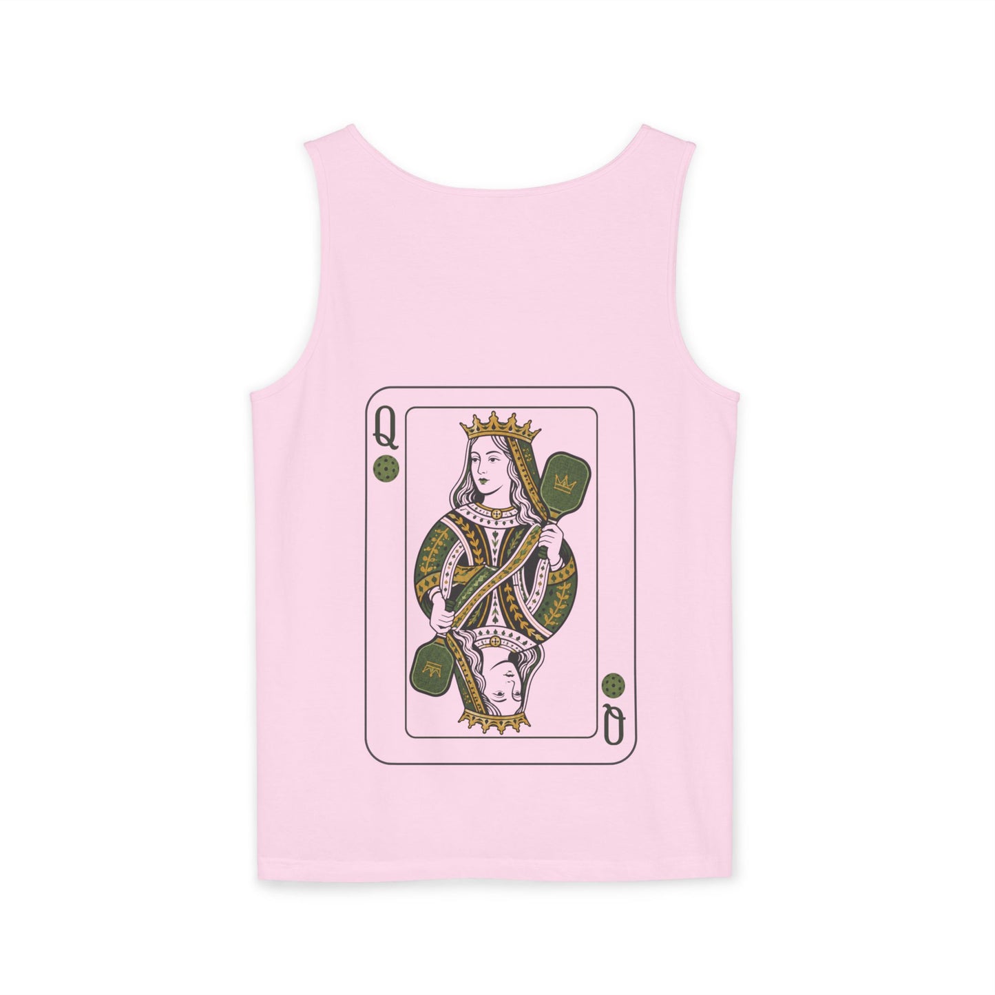 Pickleball - Queen of the Court - Vintage Playing Card - Tank Top — Graphic Tank