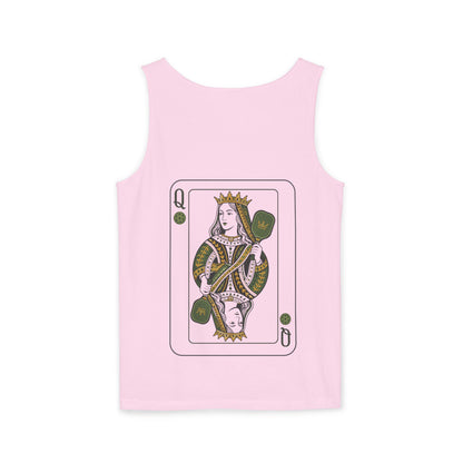 Pickleball - Queen of the Court - Vintage Playing Card - Tank Top — Graphic Tank