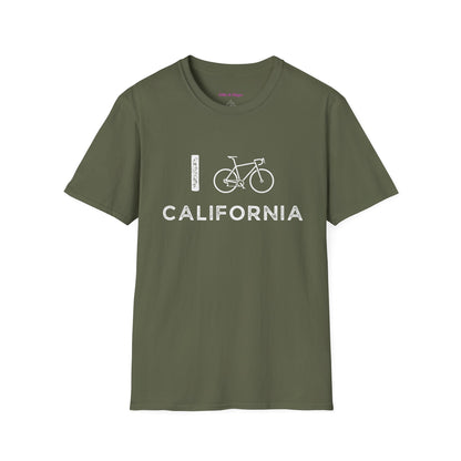 I (Road) Bike California // Unisex Softstyle T-Shirt