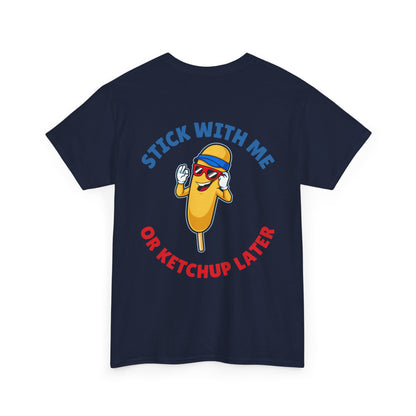 Funny Corndog Season // Unisex Heavy Cotton Tee | Perfect for Food Lovers and Festivals