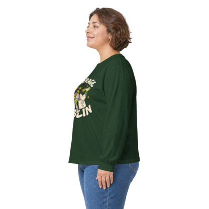 Beverage Goblin Long Sleeve T-Shirt — Cute Retro Drink Lover Tee