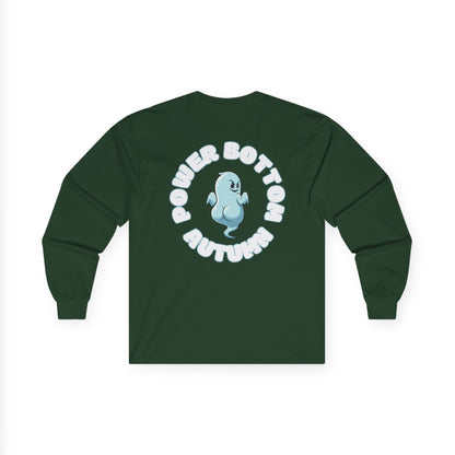 Unisex Ultra Cotton Long Sleeve Tee - 'Power Bottom Autumn' Graphic