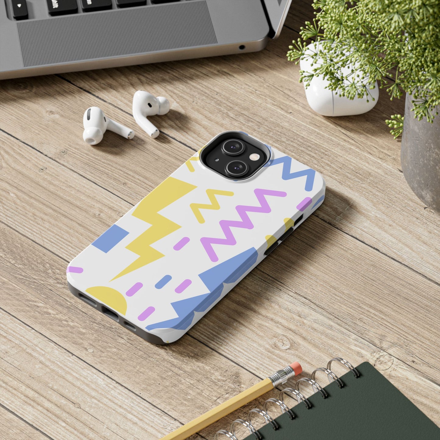 Zig Zag and Shapes // iPhone Case