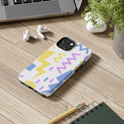 Zig Zag and Shapes // iPhone Case