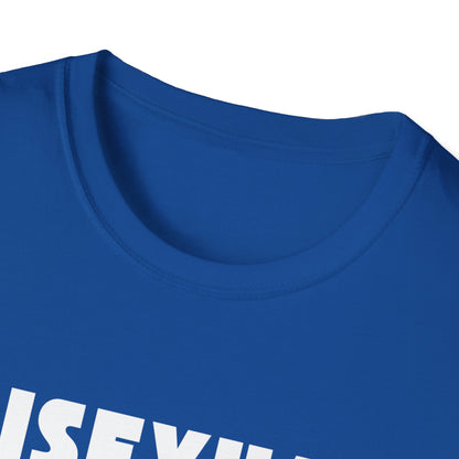 Bisexual (Mountain) Bicyclist  // Unisex Softstyle T-Shirt