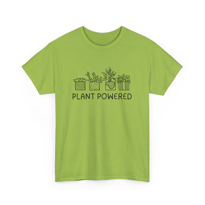 Plant Powered // Unisex Heavy Cotton Tee - Perfect for Everyday Comfort