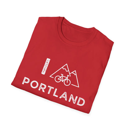 I (Mountain) Bike Portland // Unisex Softstyle T-Shirt