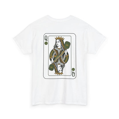 Pickleball - Queen of the Court - Vintage Playing Card Graphic T-Shirt