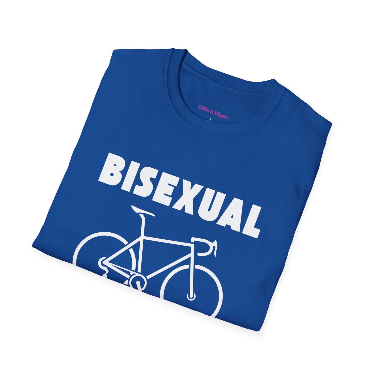 Bisexual (Road) Bicyclist  // Unisex Softstyle T-Shirt