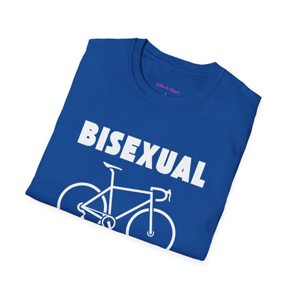 Bisexual (Road) Bicyclist  // Unisex Softstyle T-Shirt