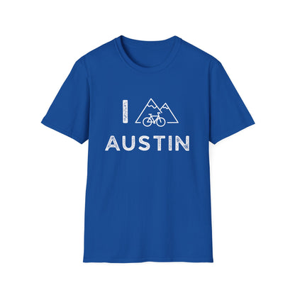 I (Mountain) Bike Austin // Unisex Softstyle T-Shirt