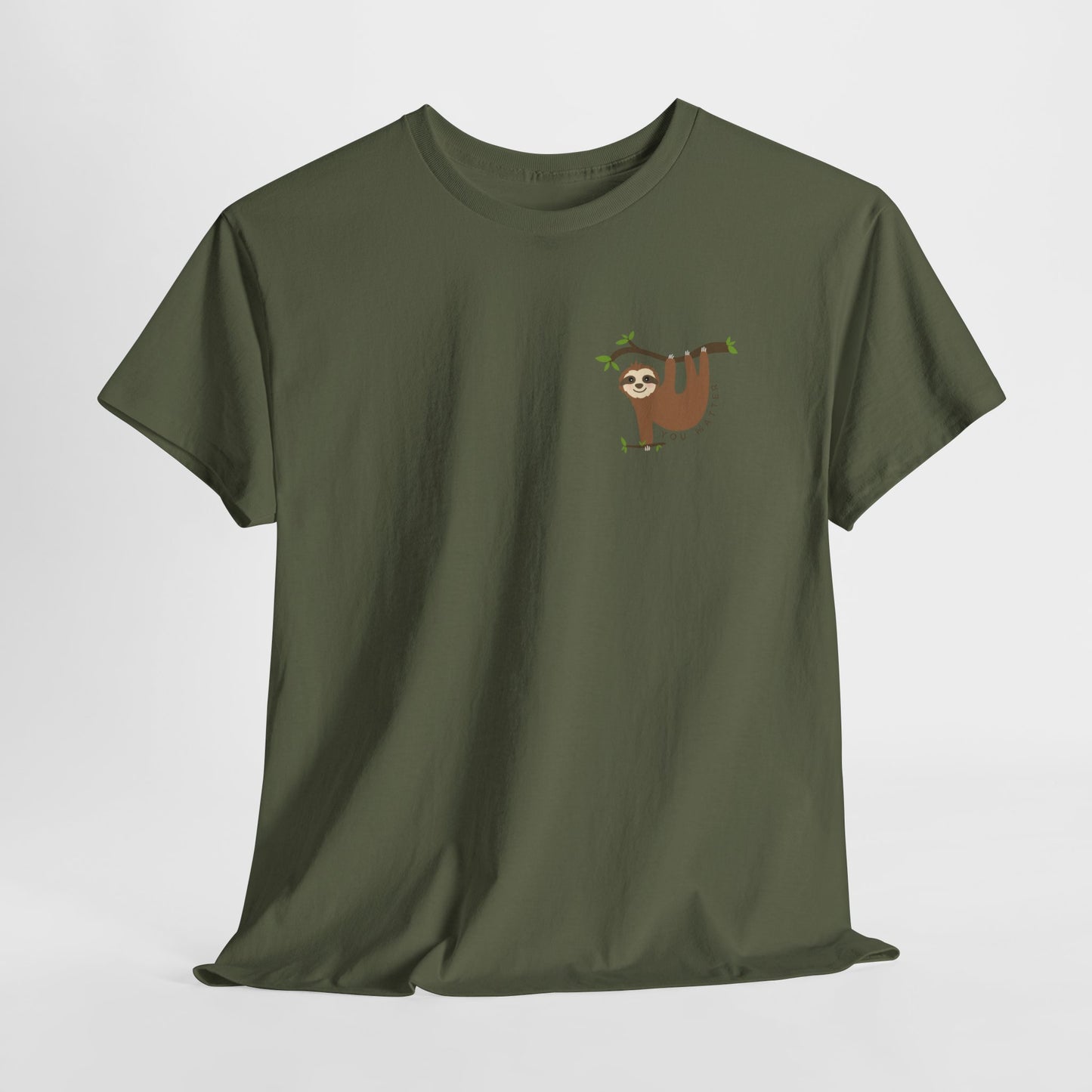 Keep Hangin' On - Sloth // Unisex Heavy Cotton Tee - Motivational