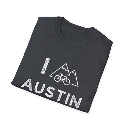 I (Mountain) Bike Austin // Unisex Softstyle T-Shirt