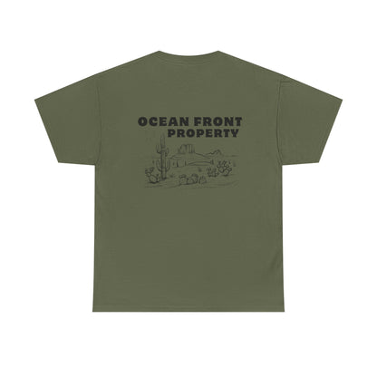 Ocean Front Property - Double-sided // Unisex Heavy Cotton Tee