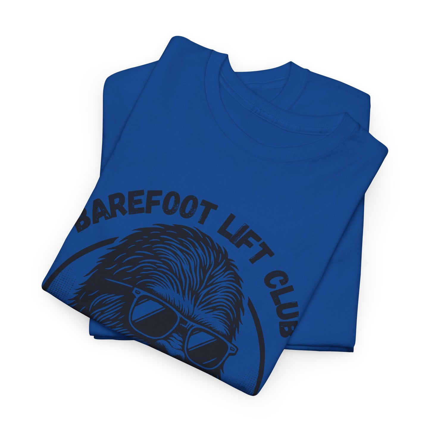 Bigfoot Founding Member of the Barefoot Lift Club // Unisex Heavy Cotton Tee - Founding Member Sasquatch Design