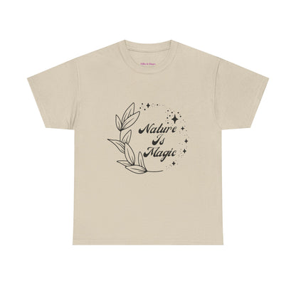 Nature is Magic // Unisex Heavy Cotton Tee - Nature-Themed Casual Wear