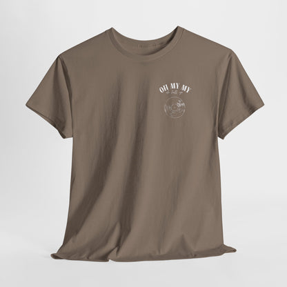 Oh My My Vintage Vinyl Graphic - Pocket Placement // Unisex Heavy Cotton Tee - Perfect for Music Lovers