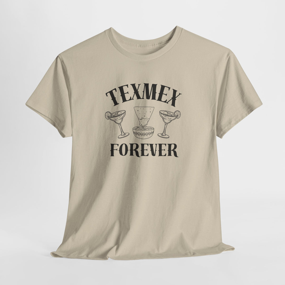 Tex-Mex Forever - Ritas & Queso // Unisex Heavy Cotton Tee - Fun Casual T-Shirt for Food Lovers