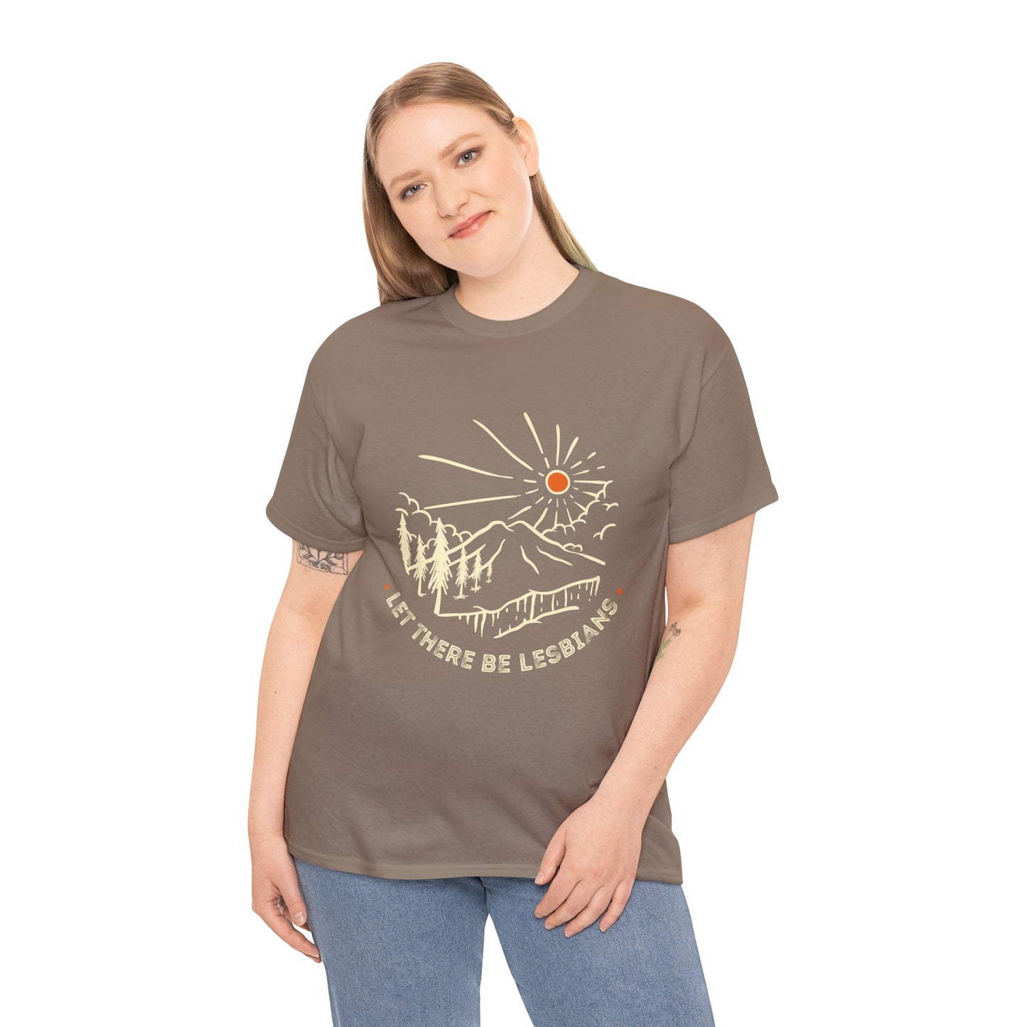 Let There Be Lesbians // Unisex Heavy Cotton Tee - Pride Fashion Statement T-Shirt