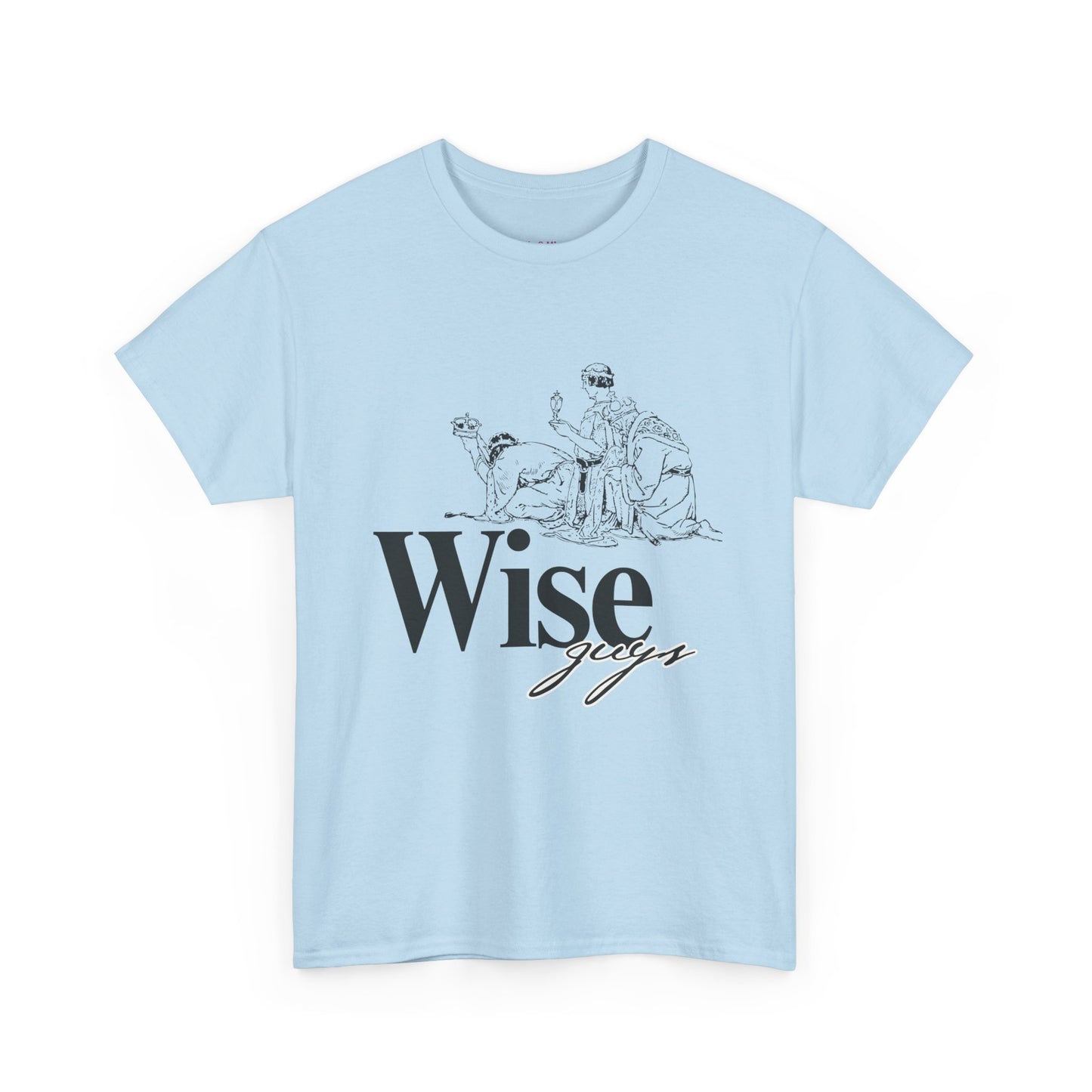 Wise Guys Unisex Heavy Cotton Tee - Stylish Graphic Tee for Casual Wear