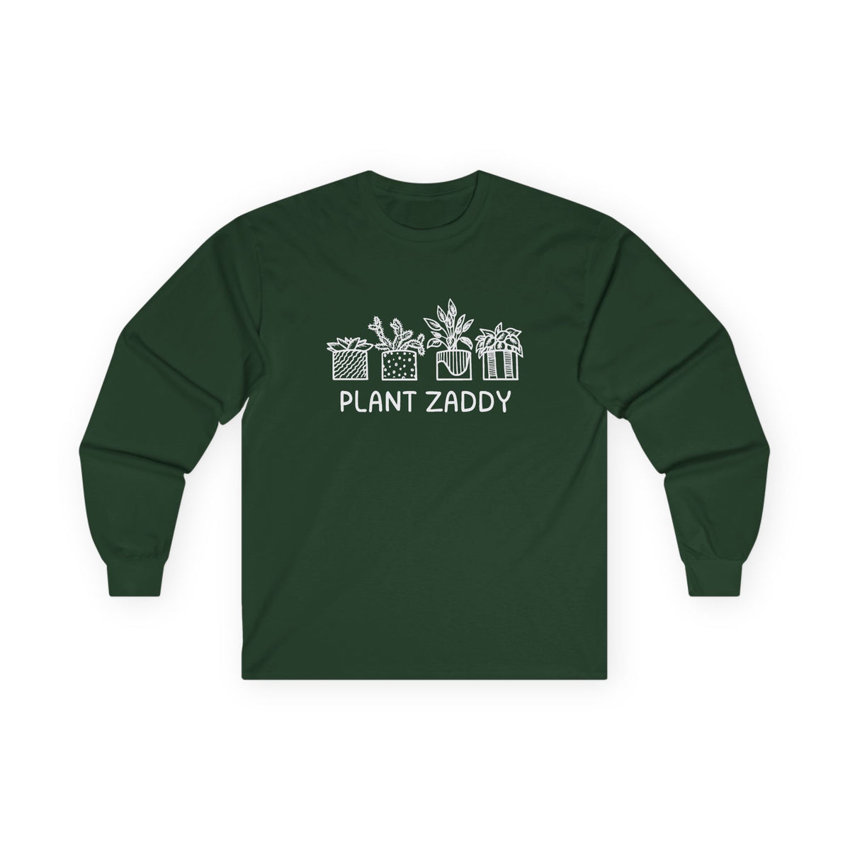 Plant Zaddy // Unisex Ultra Cotton Long Sleeve Tee - Perfect for Plant Lovers and Gardening Enthusiasts