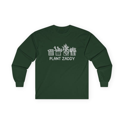 Plant Zaddy // Unisex Ultra Cotton Long Sleeve Tee - Perfect for Plant Lovers and Gardening Enthusiasts